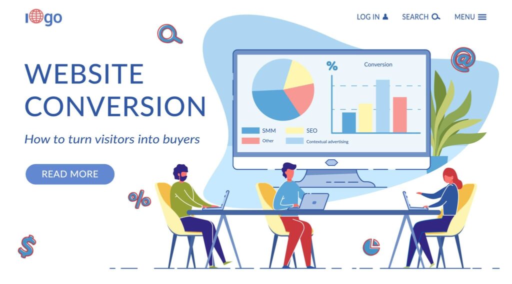 apa maksud Improve Conversion Landing Page