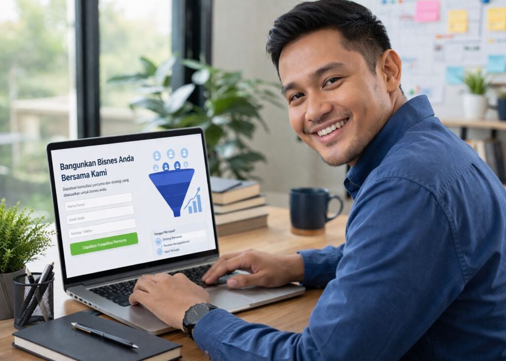 Landing Page Profesional Cara Bina Website Yang Nampak Trusted & Convert Tinggi