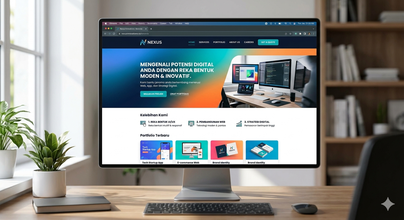 web design malaysia modern ui website