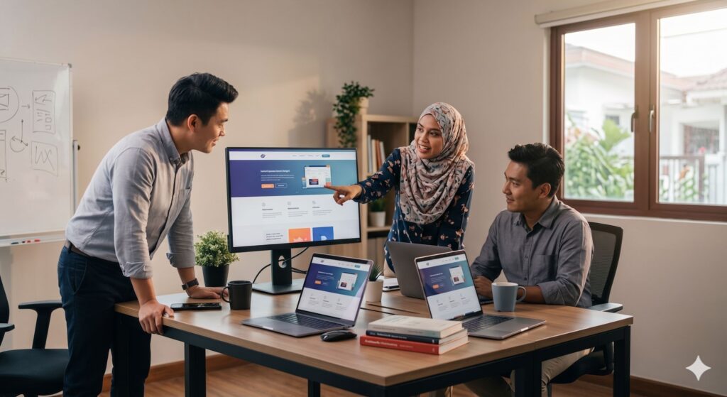 design landing page produk yang menarik dan profesional