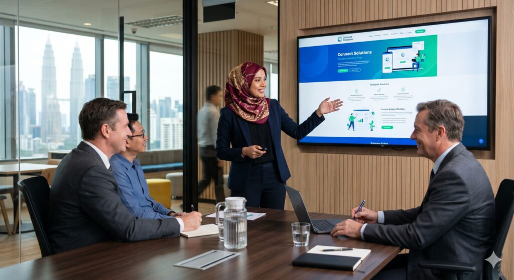 team buat landing page company malaysia 