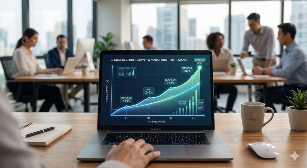 upah buat website bisnes tingkatkan jualan growth graph malaysia